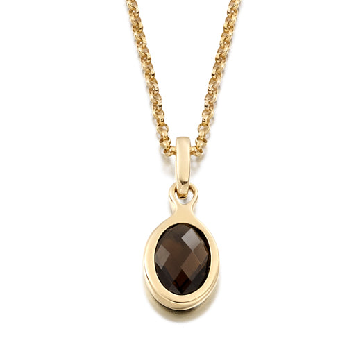 Smoky Quartz Bezel Pendant