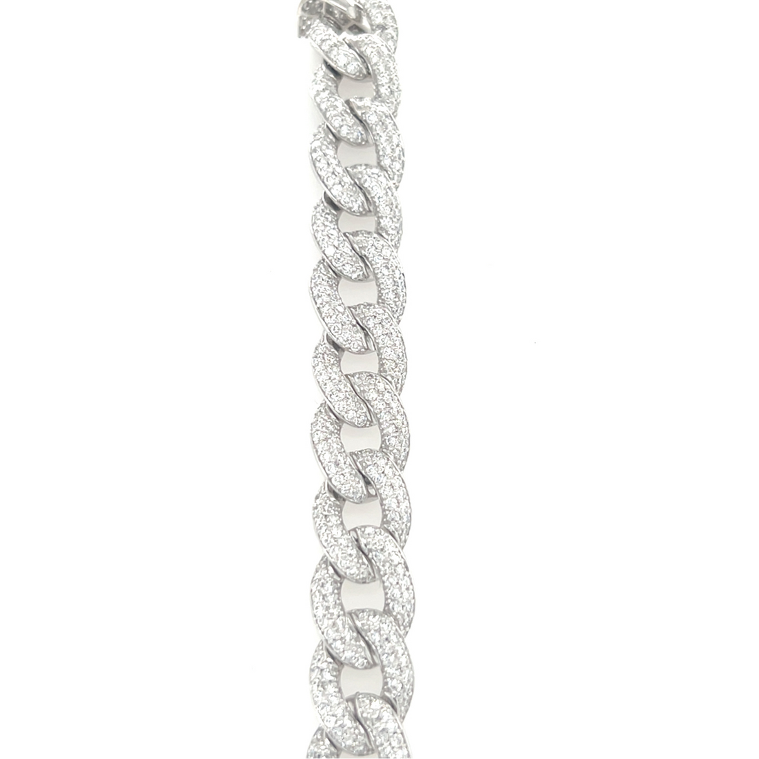 7.50ct Miami Cuban Diamond Bracelet 9K White Gold