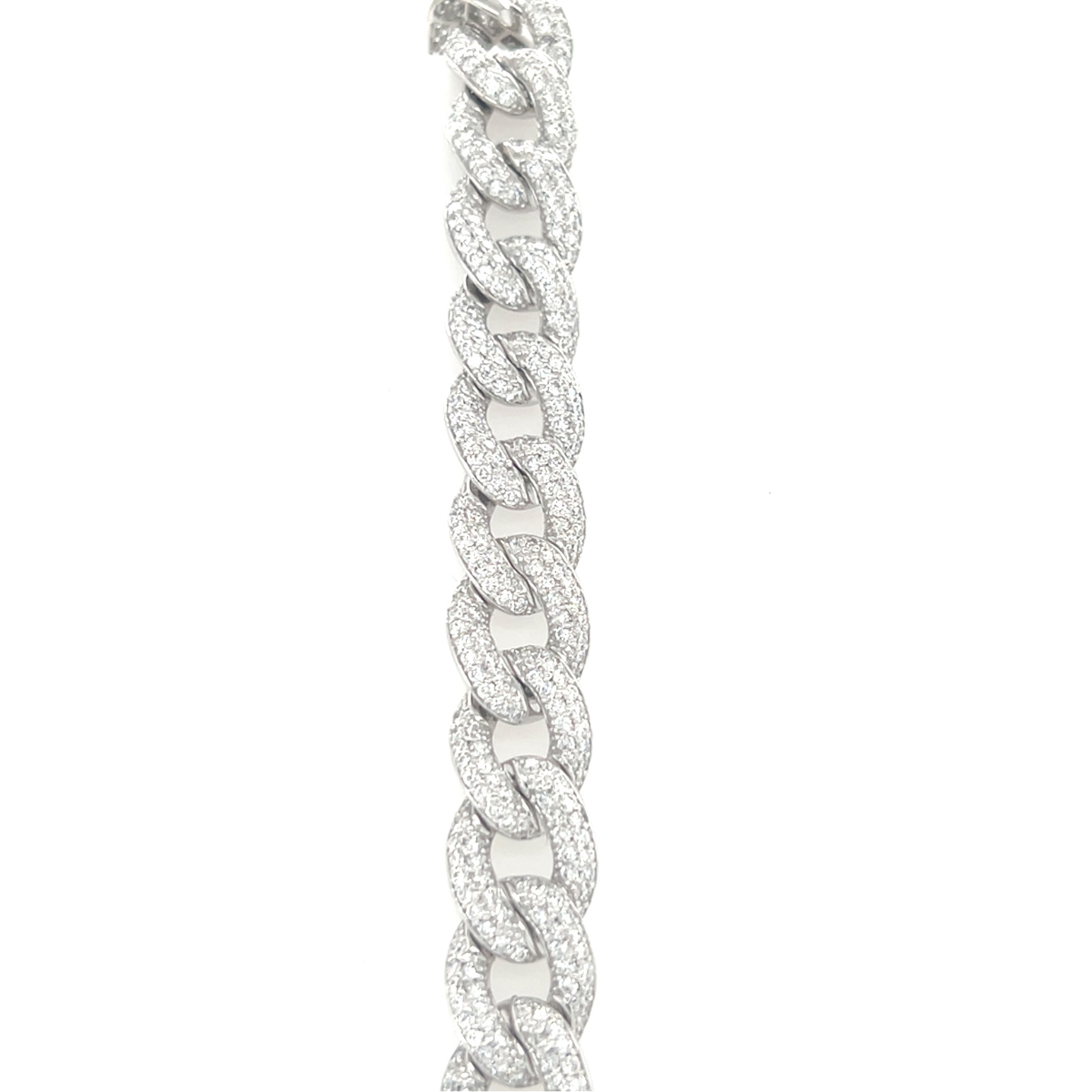 7.50ct Miami Cuban Diamond Bracelet 9K White Gold