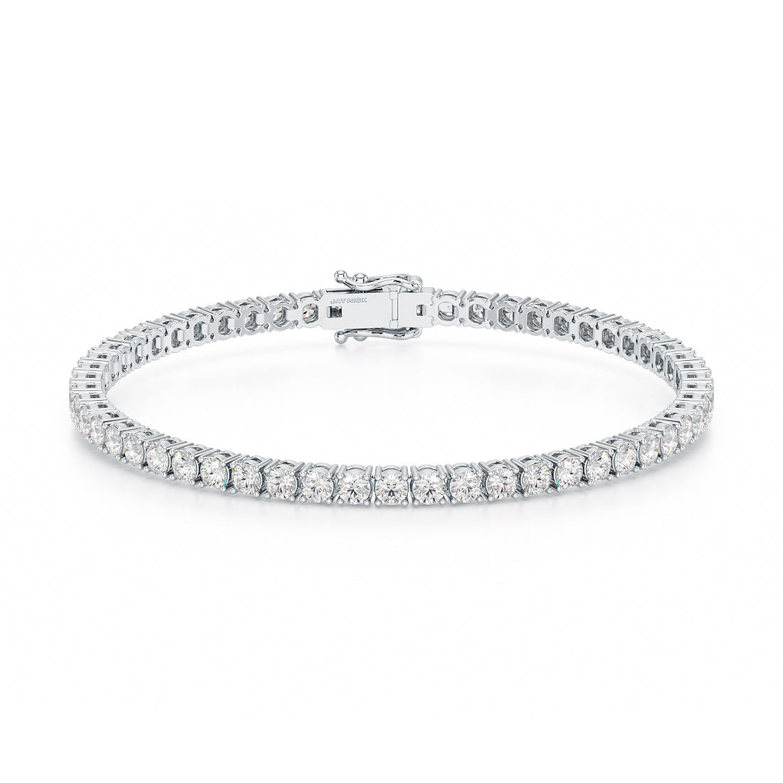 6.00ct Four Prong White Gold Platinum Tennis Bracelet