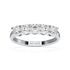 Basket Set Five Stone White Gold Platinum Ring Top View