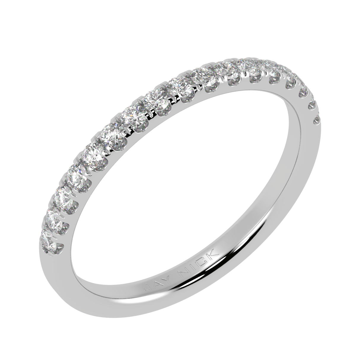 Petite Micro Set Half Eternity Ring