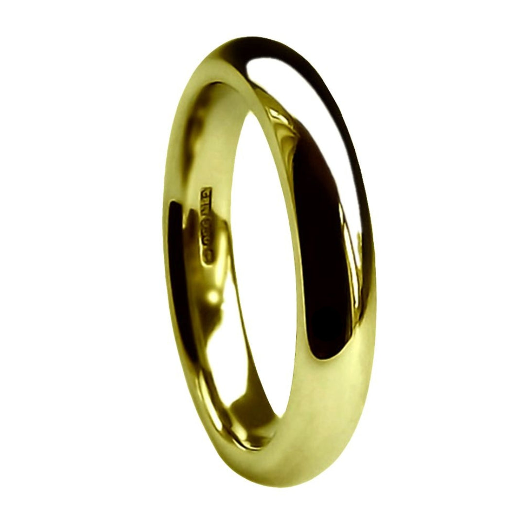 Heavy Court Shape Wedding Band