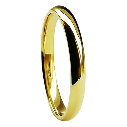 Light Court Shape Wedding Band