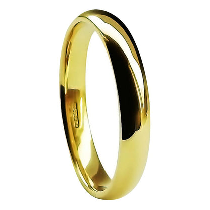 Light Court Shape Wedding Band