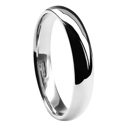 Light Court Shape Wedding Band