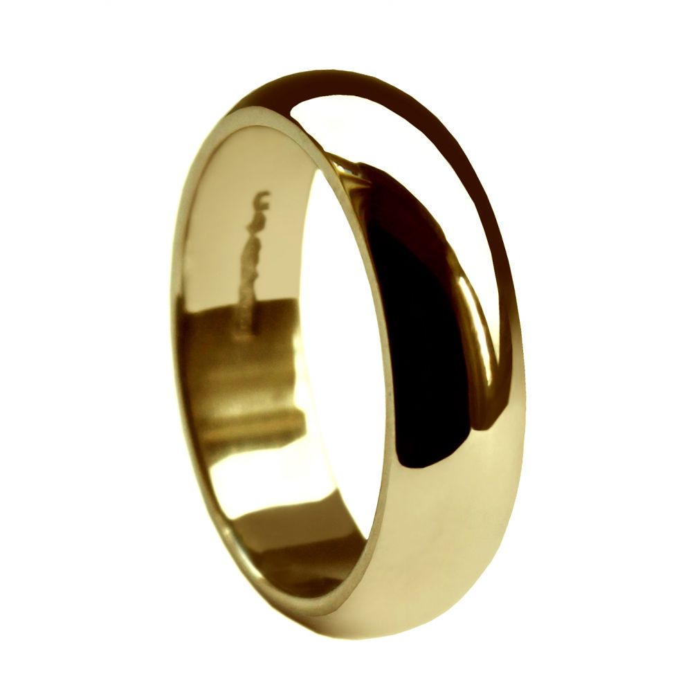 Heavy D Shape Wedding Band