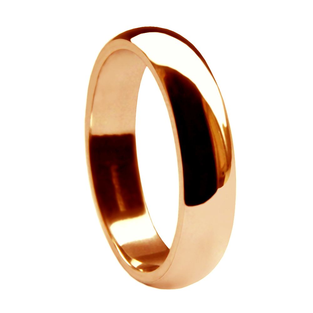 Medium D Shape Wedding Band