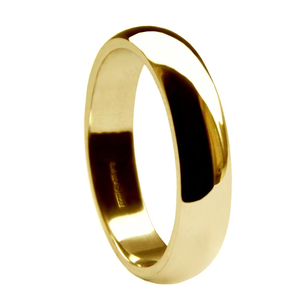 Medium D Shape Wedding Band