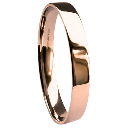 Heavy Flat Court Shape Wedding Band