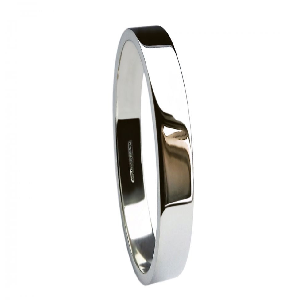 Heavy Flat Shape Wedding Band