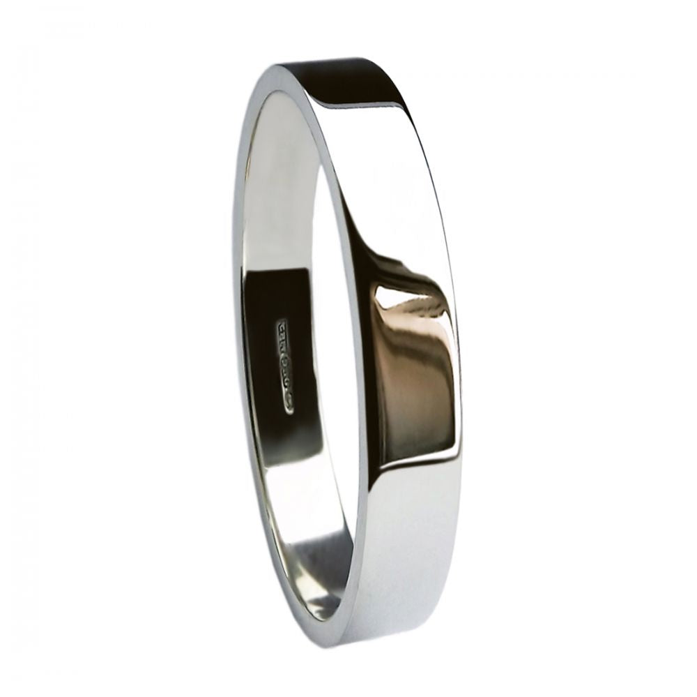 Heavy Flat Shape Wedding Band