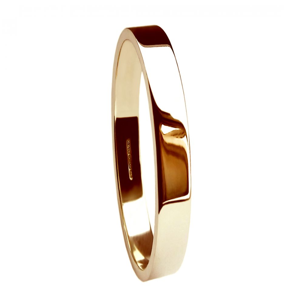 Medium Flat Shape Wedding Band