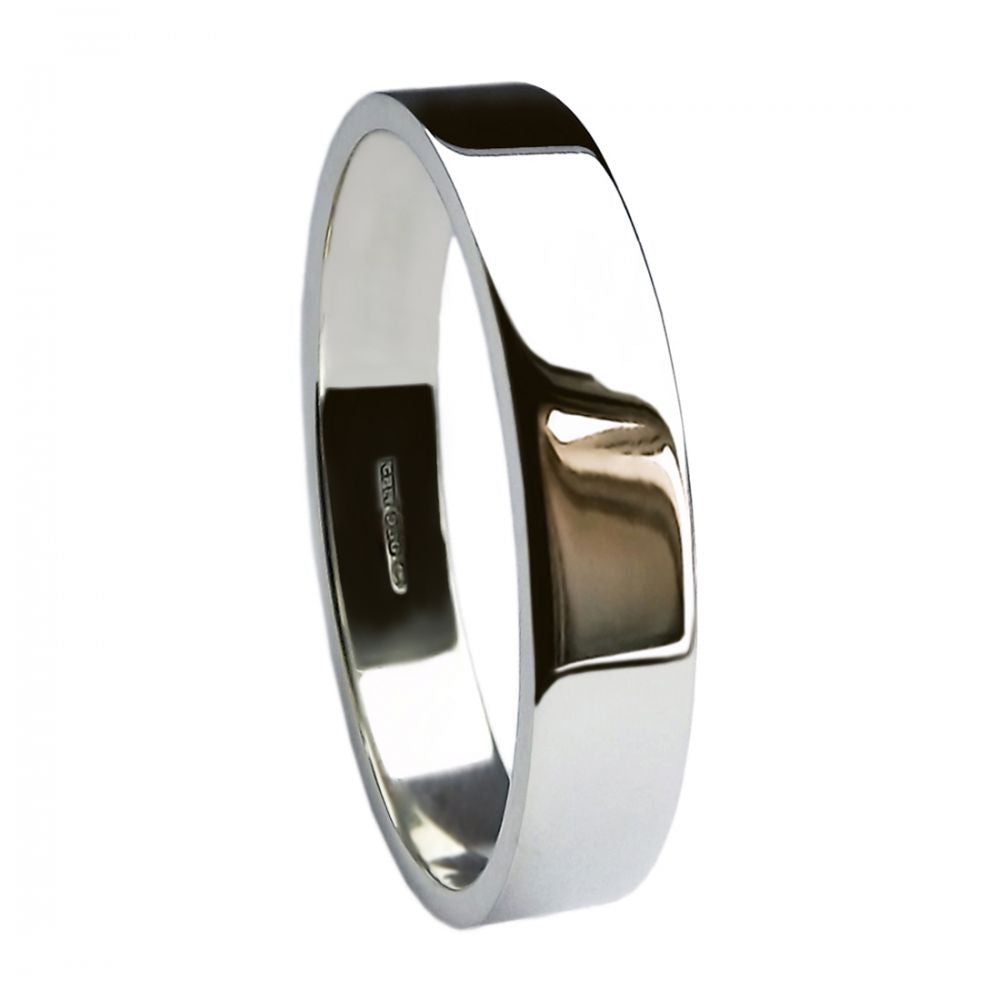 Medium Flat Shape Wedding Band