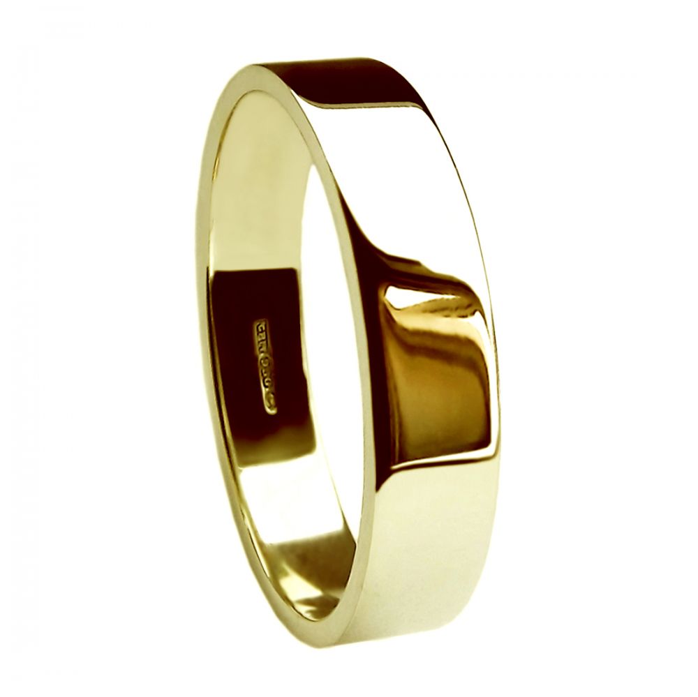 Medium Flat Shape Wedding Band