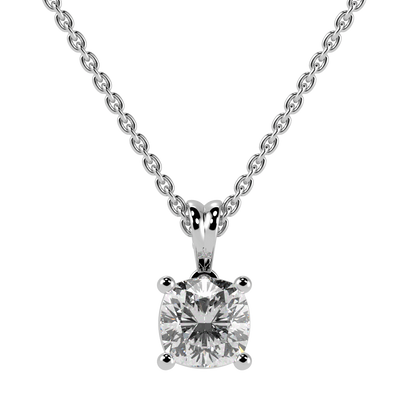 Cushion Solitaire Pendant