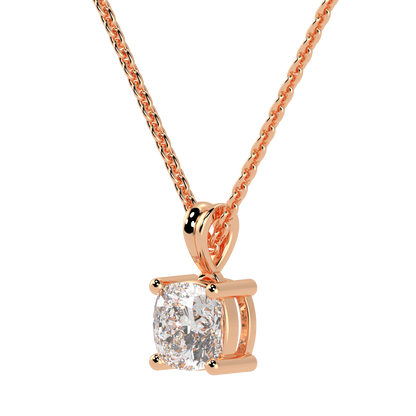 Cushion Solitaire Pendant