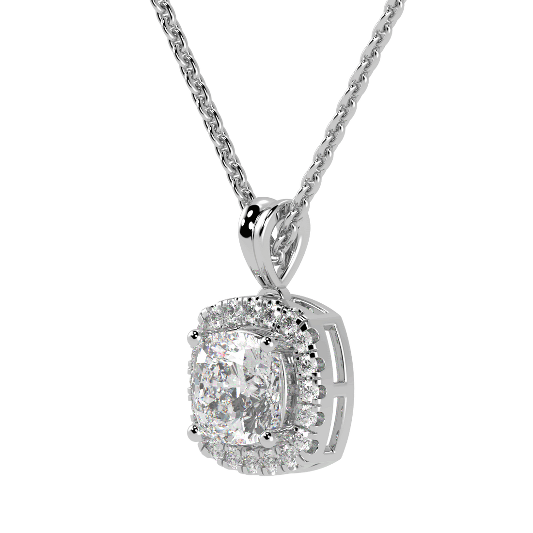 Cushion Halo Pendant