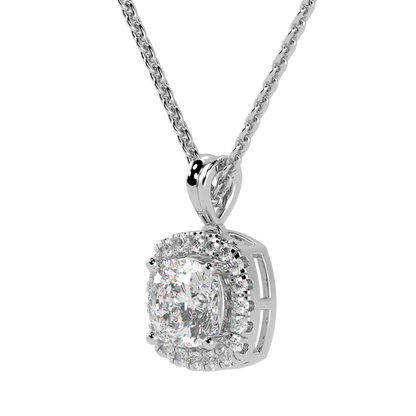 Cushion Halo Pendant