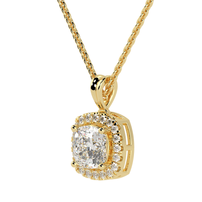 Cushion Halo Pendant