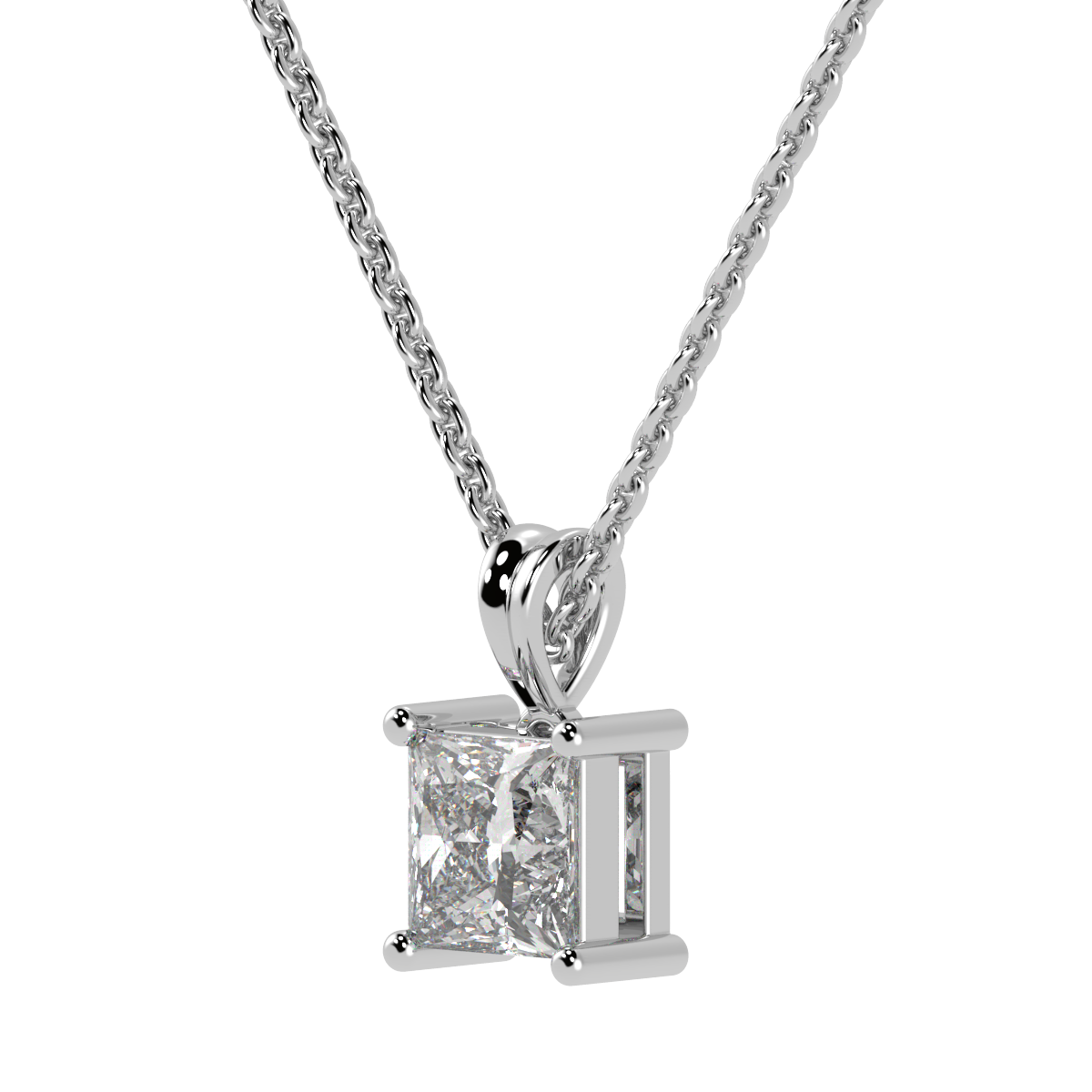 Princess Solitaire Pendant