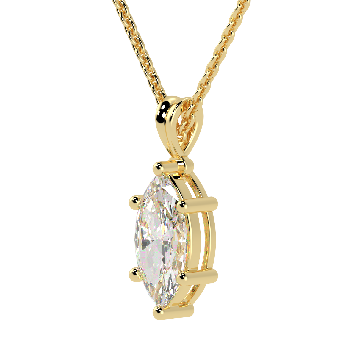 Marquise Solitaire Pendant