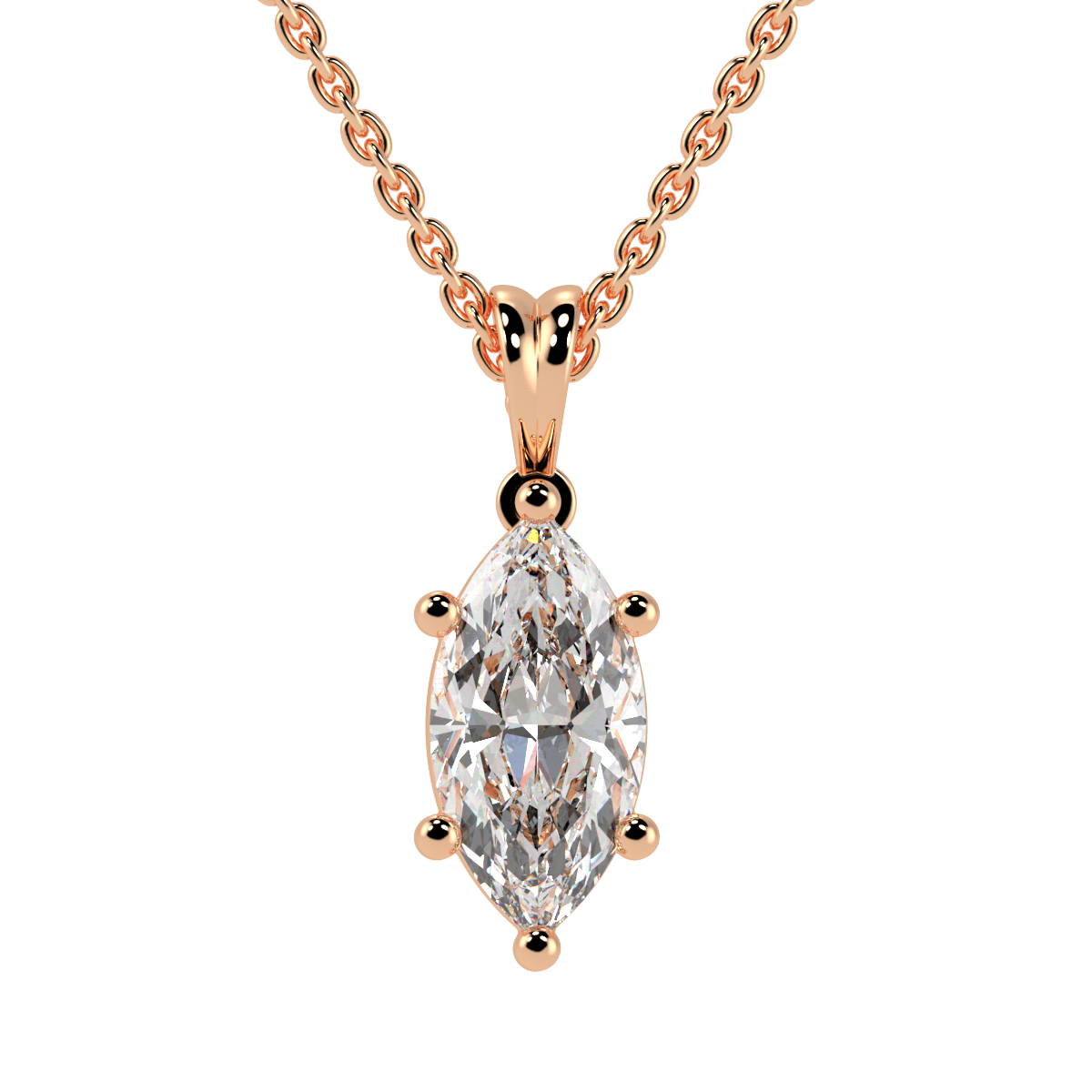 Marquise Solitaire Pendant