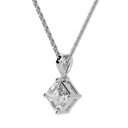 Asscher Solitaire Pendant