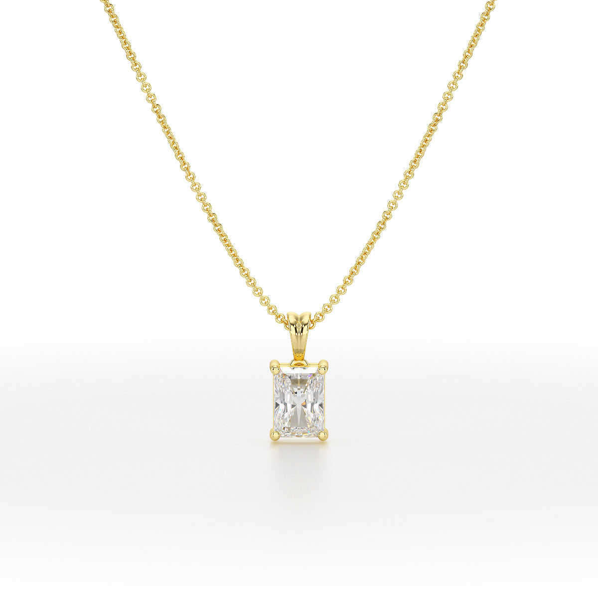 Radiant Solitaire Pendant