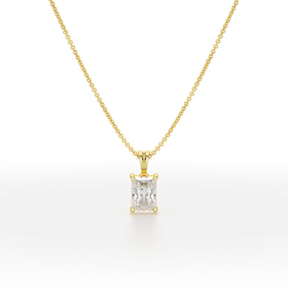 Radiant Solitaire Pendant