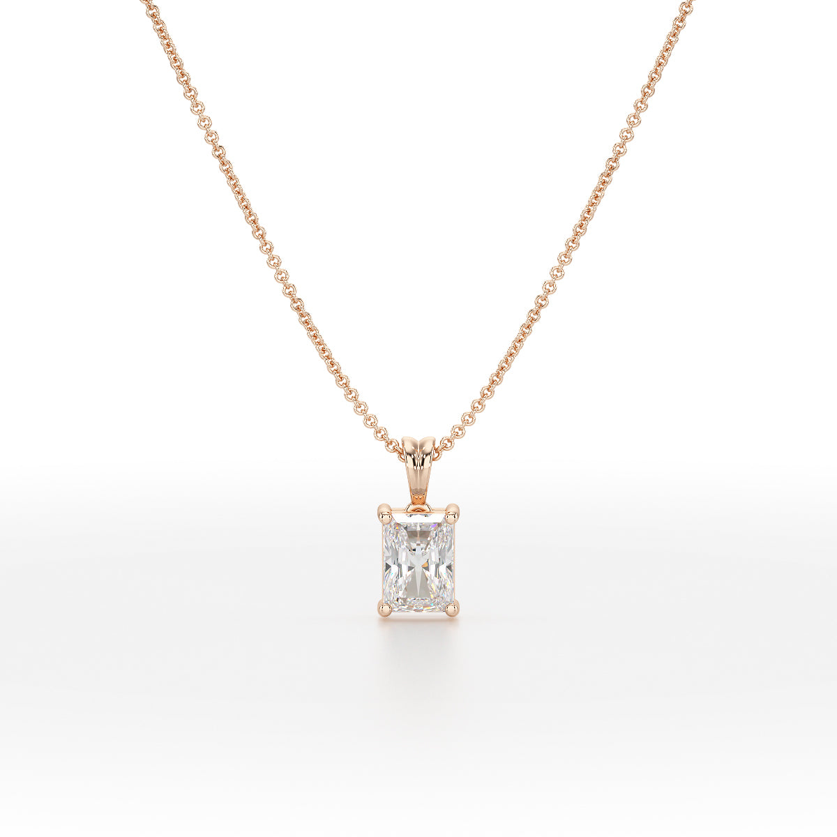 Radiant Solitaire Pendant