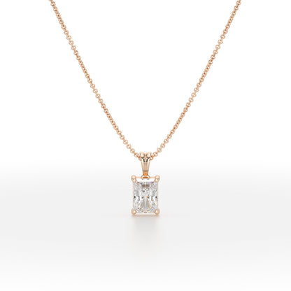 Radiant Solitaire Pendant