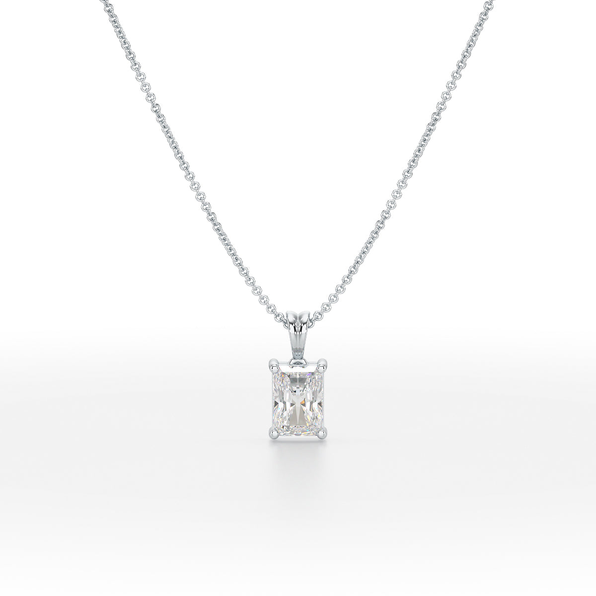 Radiant Solitaire Pendant