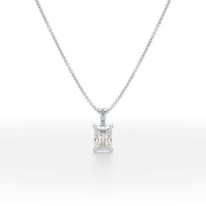 Radiant Solitaire Pendant