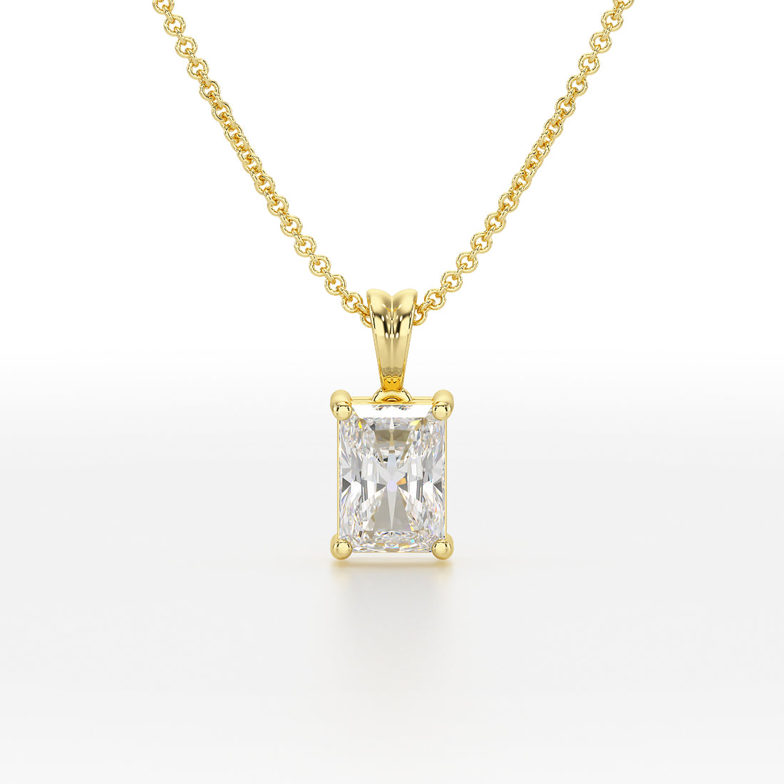 Radiant Solitaire Pendant