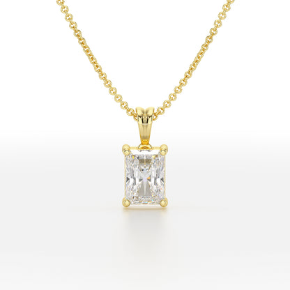 Radiant Solitaire Pendant