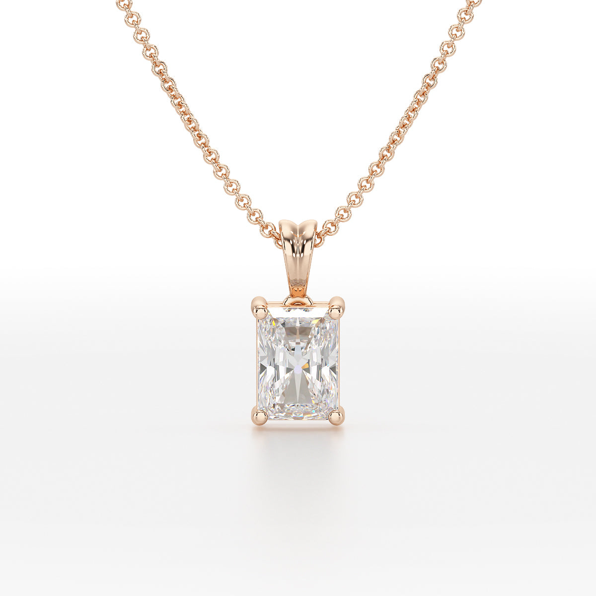 Radiant Solitaire Pendant