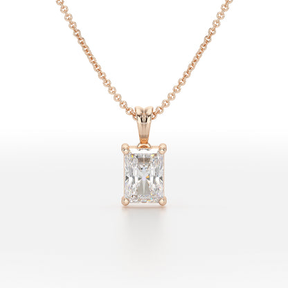 Radiant Solitaire Pendant