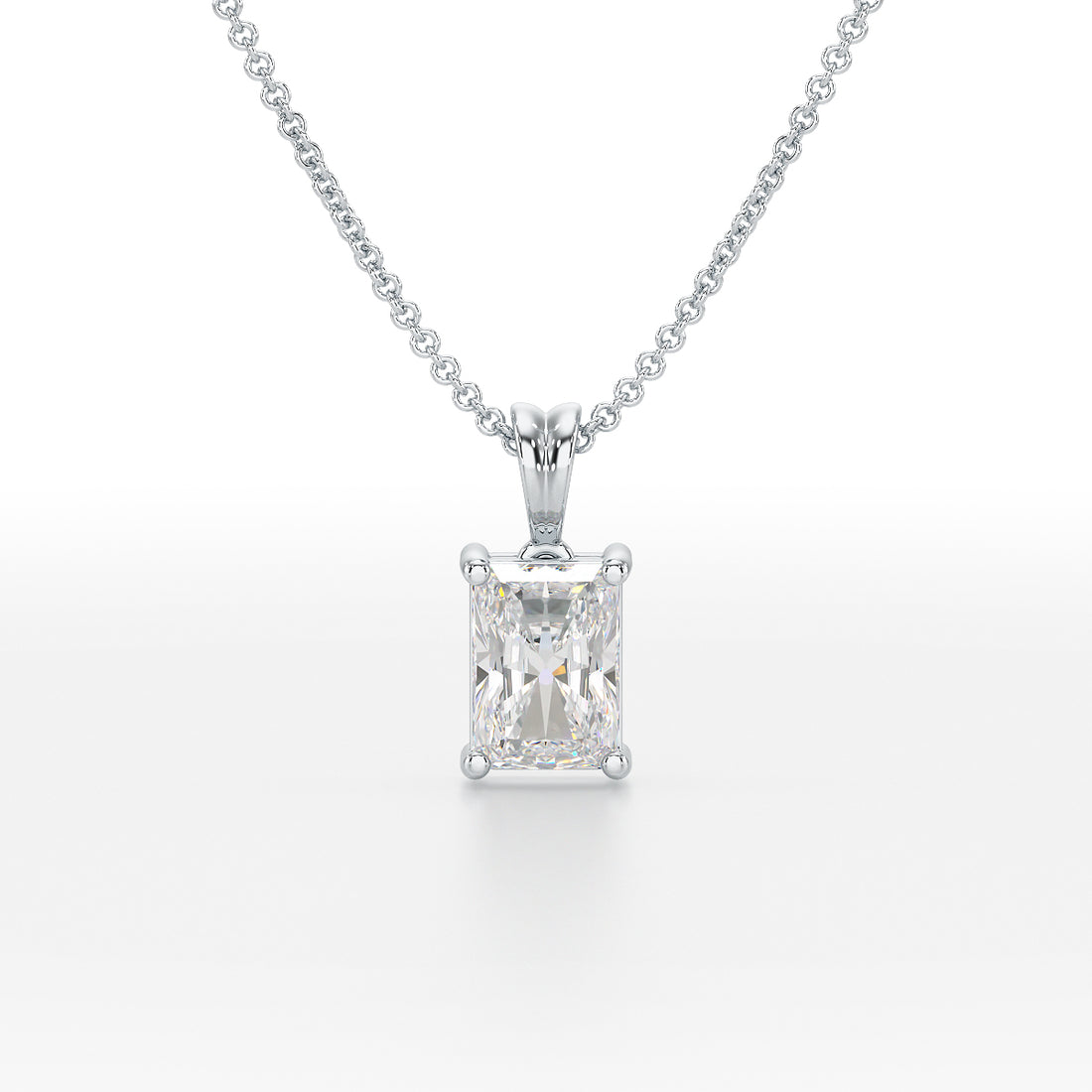 Radiant Solitaire Pendant