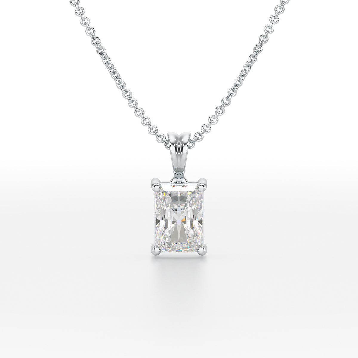 Radiant Solitaire Pendant