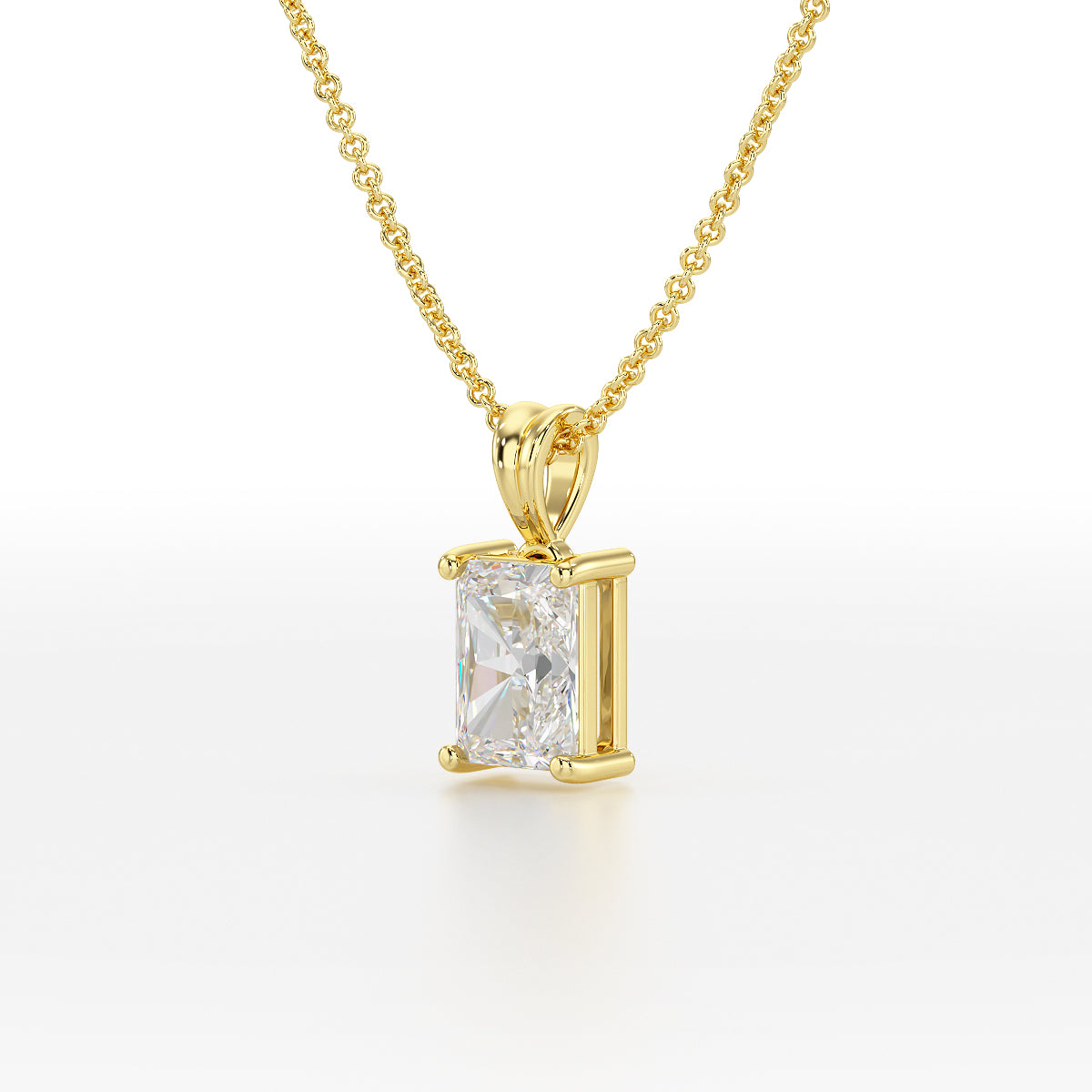 Radiant Solitaire Pendant