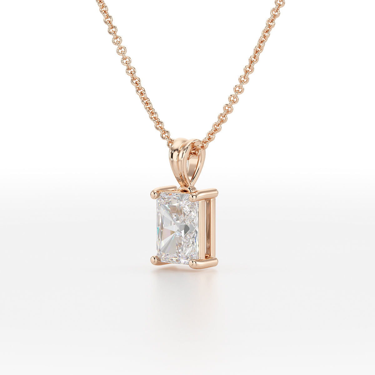 Radiant Solitaire Pendant