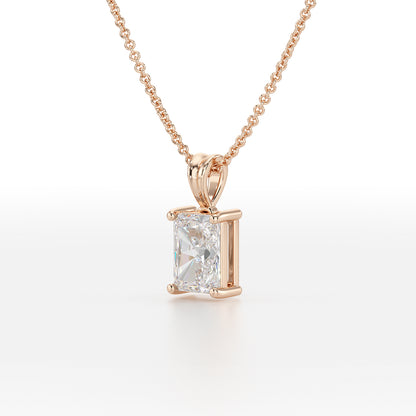 Radiant Solitaire Pendant