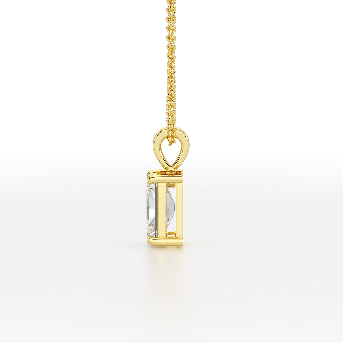 Radiant Solitaire Pendant