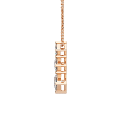 Princess Cut Graduated Pendant