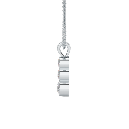 Bezel Set Graduated Pendant