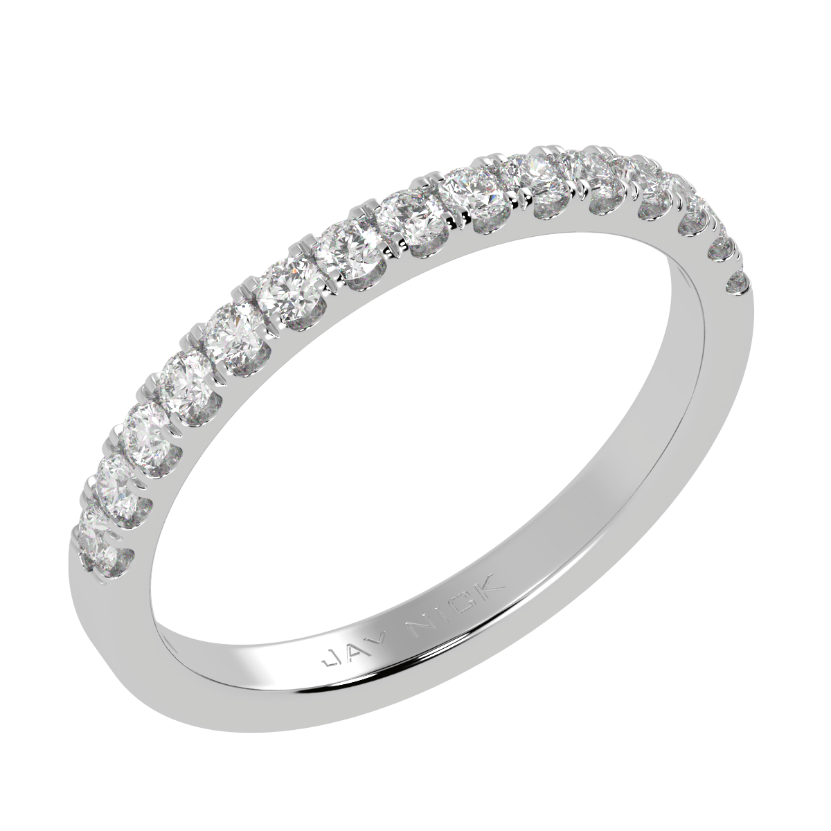 Micro Set Half Eternity Ring