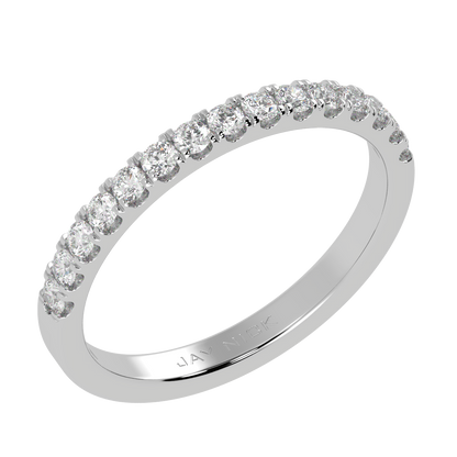 0.60ct Half Eternity Ring 3mm Platinum (Lab Grown)