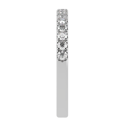 0.60ct Half Eternity Ring 3mm Platinum (Lab Grown)