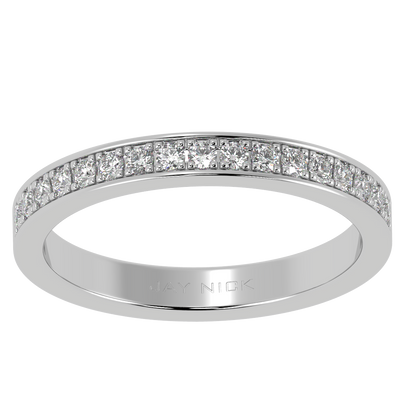 Pave Set Half Eternity Ring